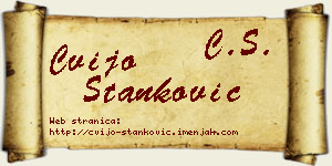 Cvijo Stanković vizit kartica